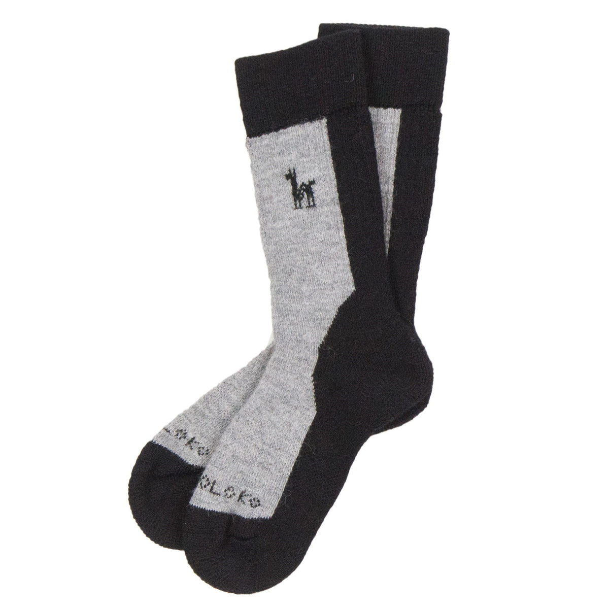 Alpaca Hiker Socks - Black