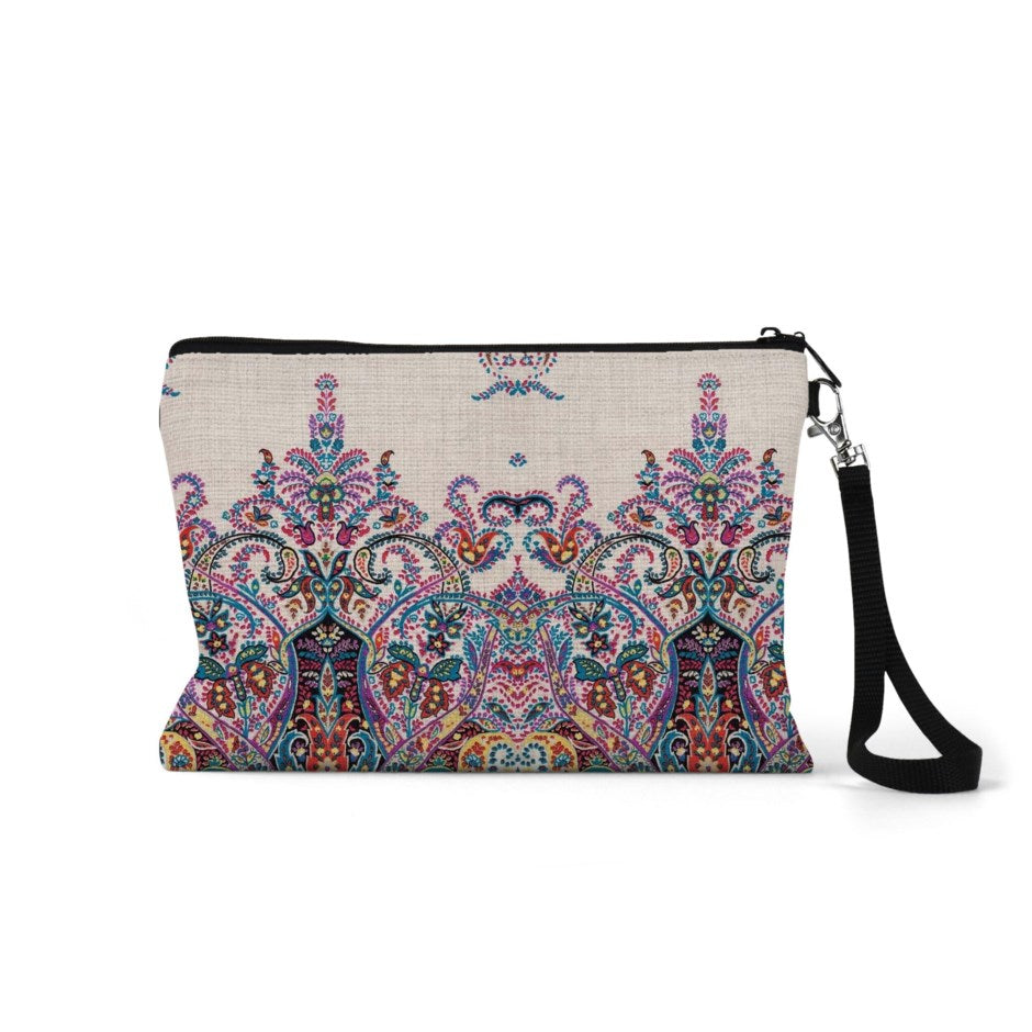 Arabella Zippered Linen Pouch
