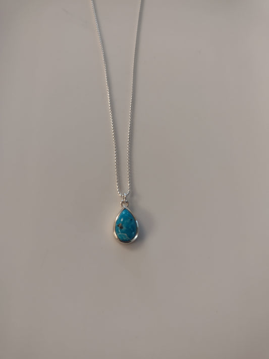 Arizona Turquoise Teardrop Necklace