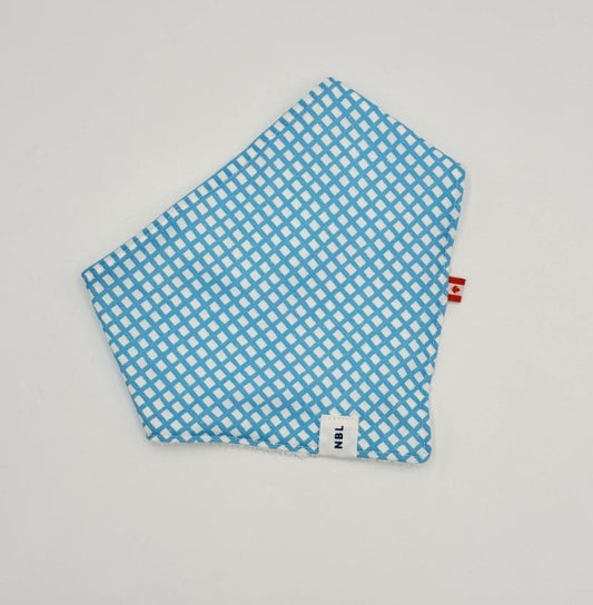 Bandana Bib Aqua Tiles