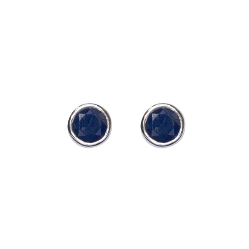 Blue Sapphire Mare Stud Earrings