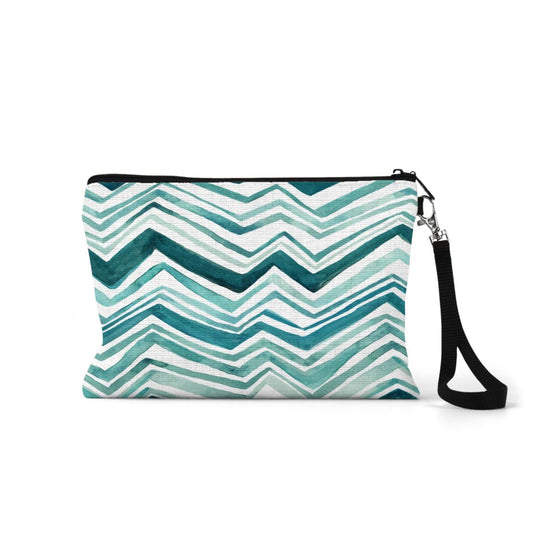 Blue Mountains Zippered Linen Pouch