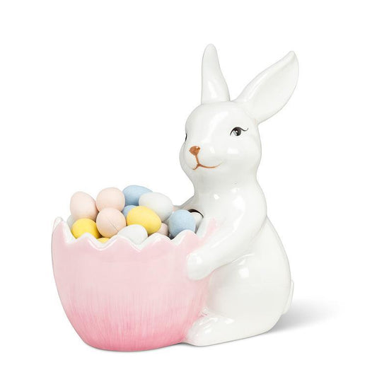 Bunny with Egg Bowl Planter