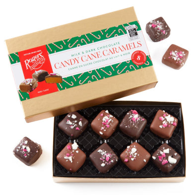 Candy Cane Caramels Gold Box