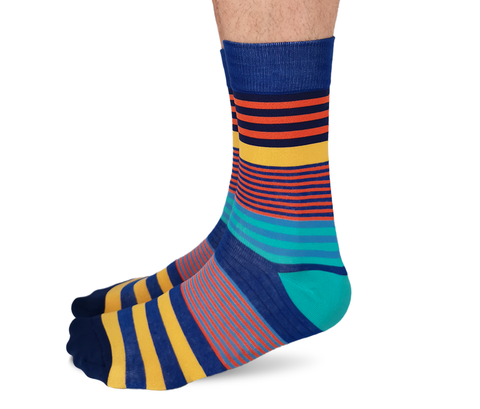 Colour Bands  Crew Socks