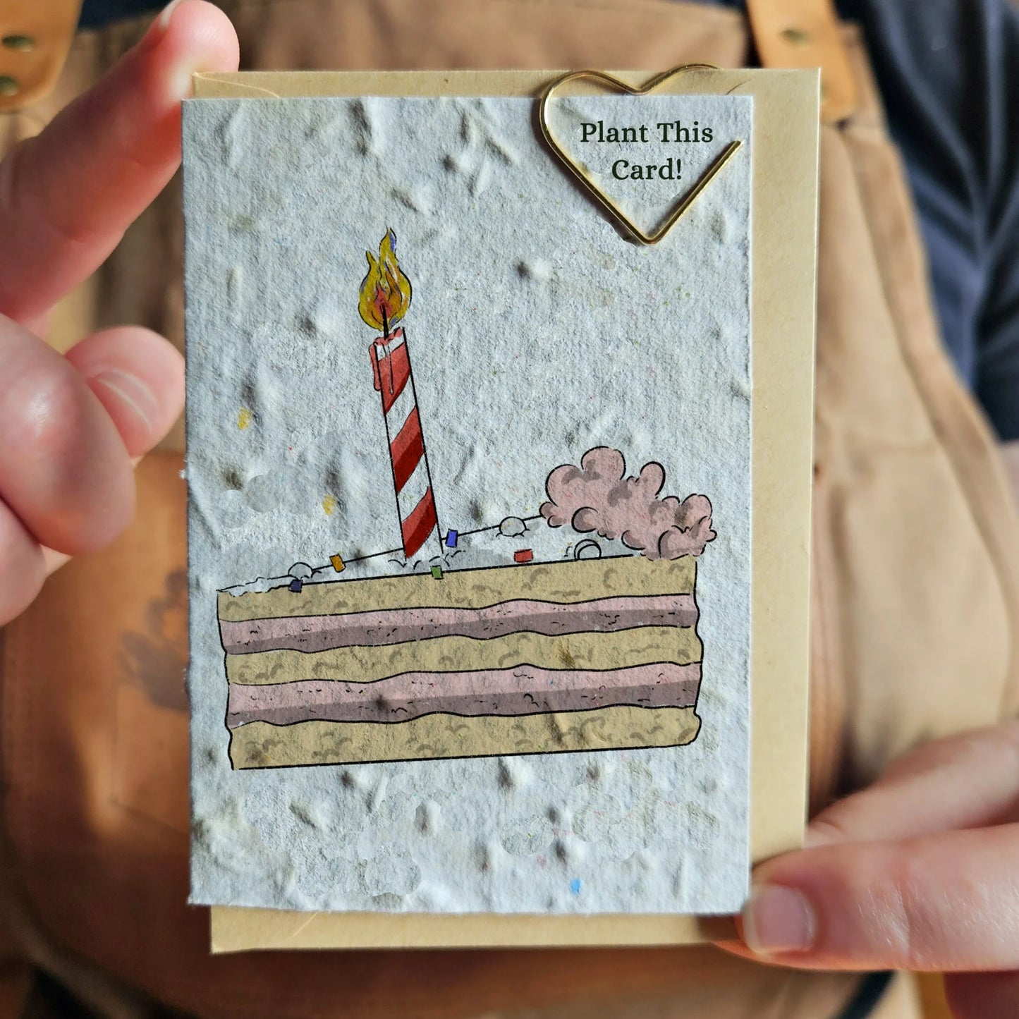 Seeded Paper Mini Card - Birthday Cake!