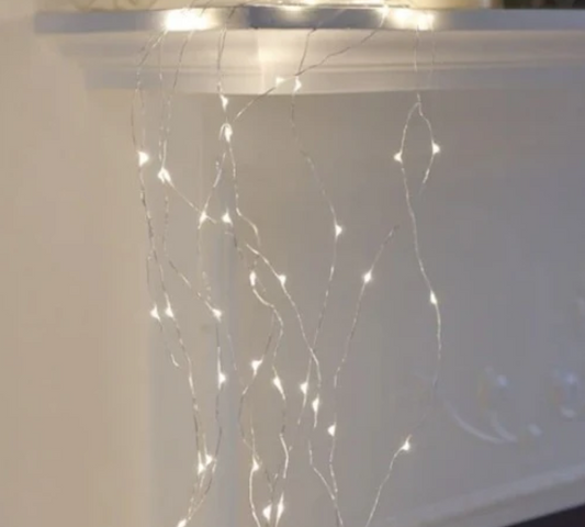 Cascade Silver Plug-In Light