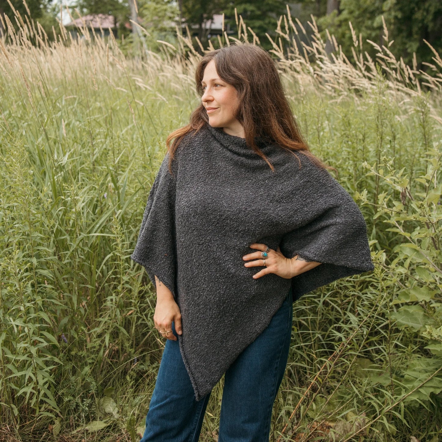 Cozy Diamond Poncho