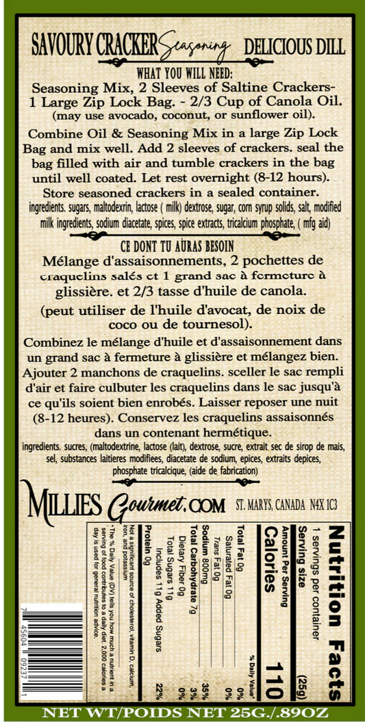 Delicious Dill Cracker Seasoning