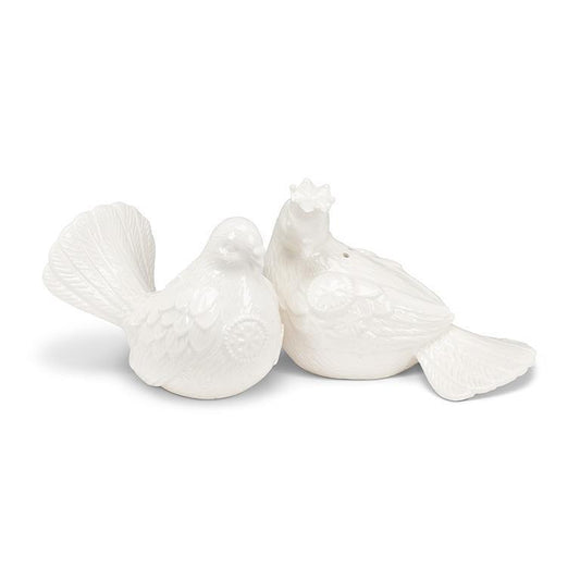 Dove with Crown Salt and Pepper Set
