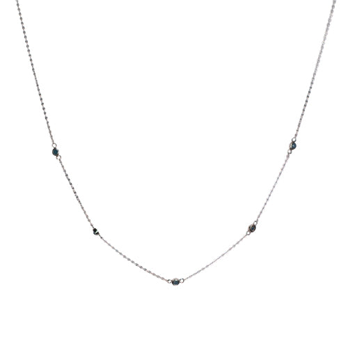 Faceted Stone x5 Blue Quartz