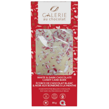 White & Dark Chocolate Peppermint & Candy Cane Bark Bar