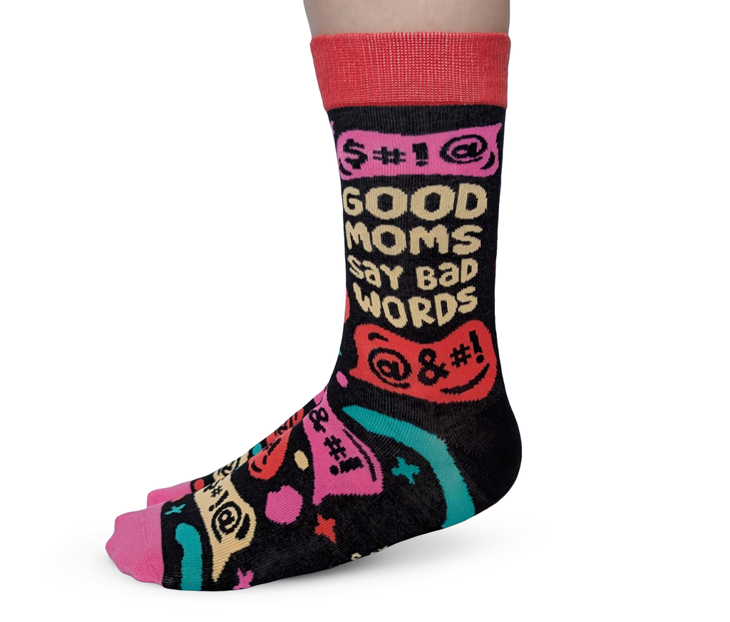 Good Moms; Bad Words Socks - For Her