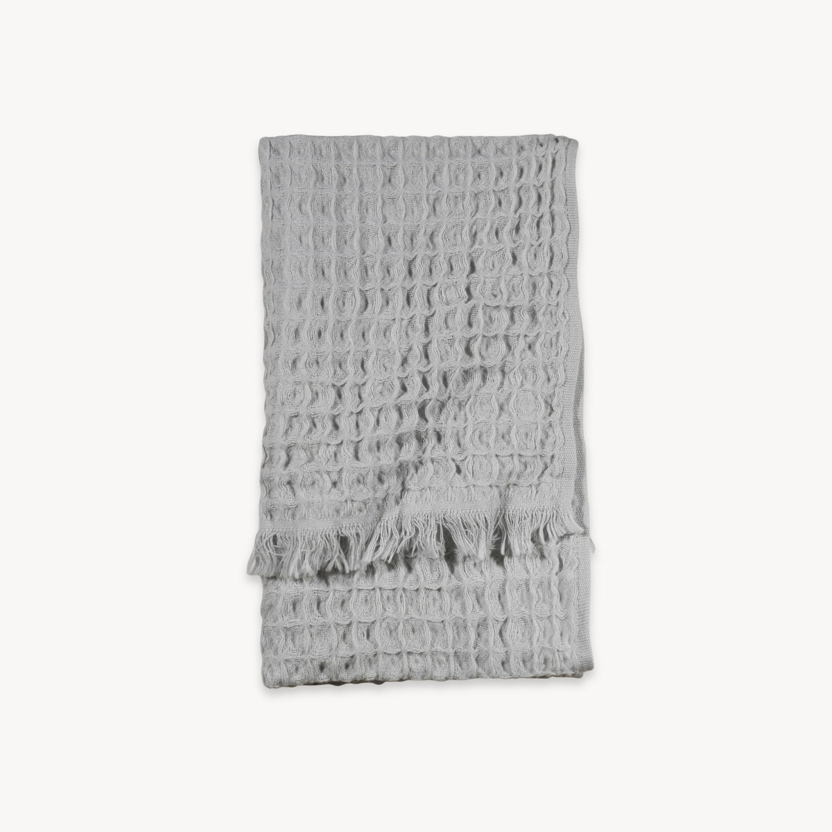 French Waffle Hand Towel - Silk Grey