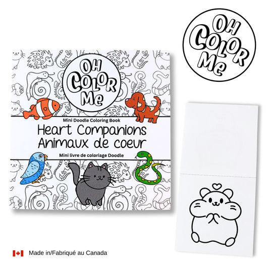 Heart Companions Mini Coloring Book Pets