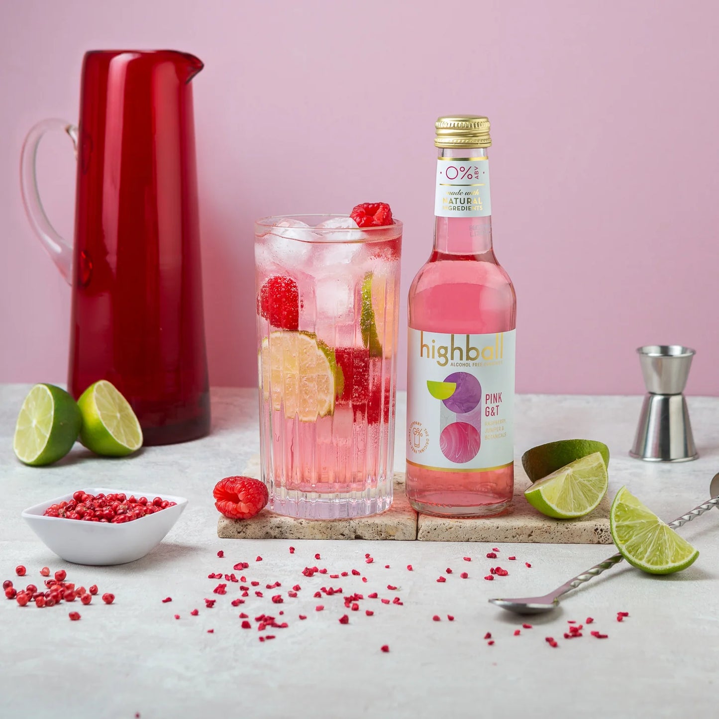 Highball Alcohol-Free Pink G&T