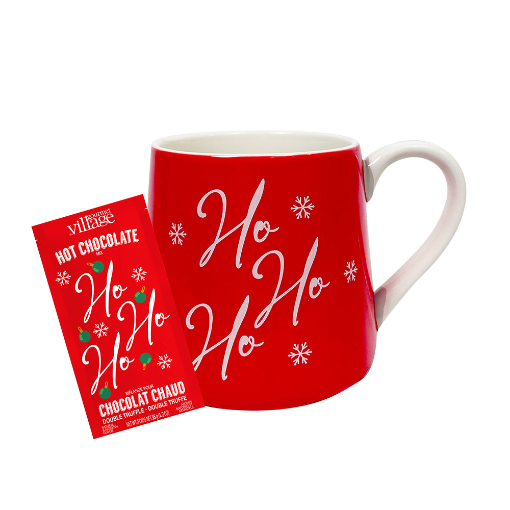 Ho Ho Ho Hot Chocolate Mug Gift Set