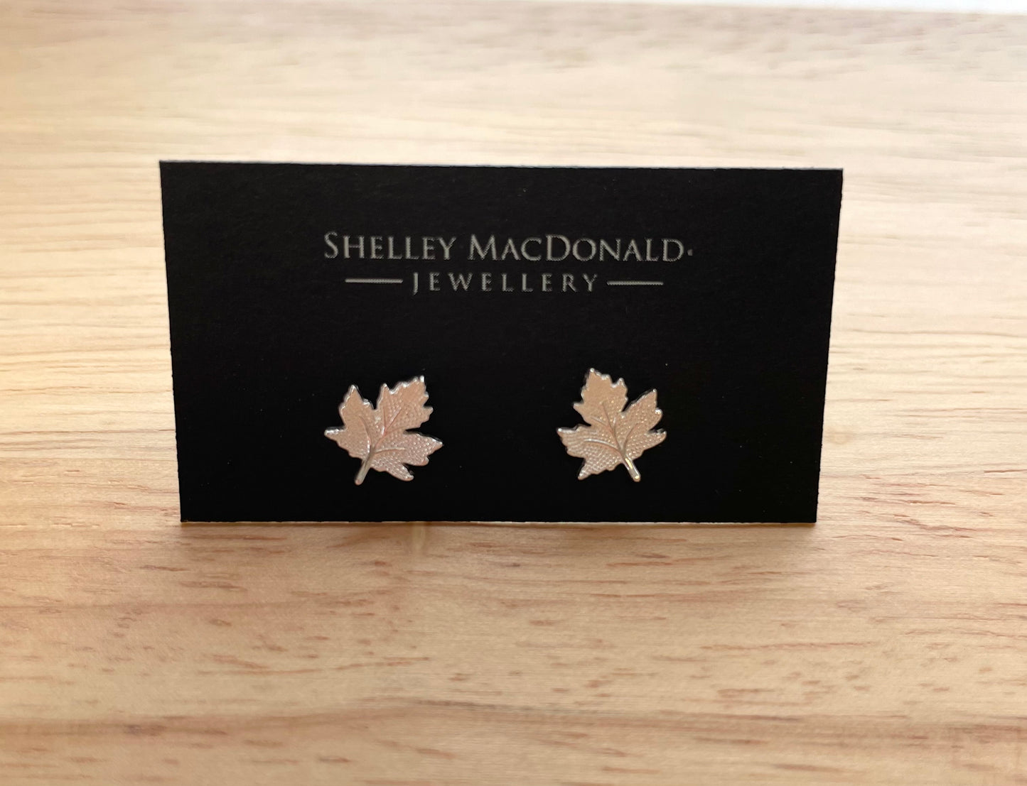 Maple Leaf Stud Earrings