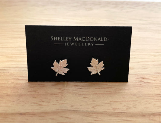 Maple Leaf Stud Earrings
