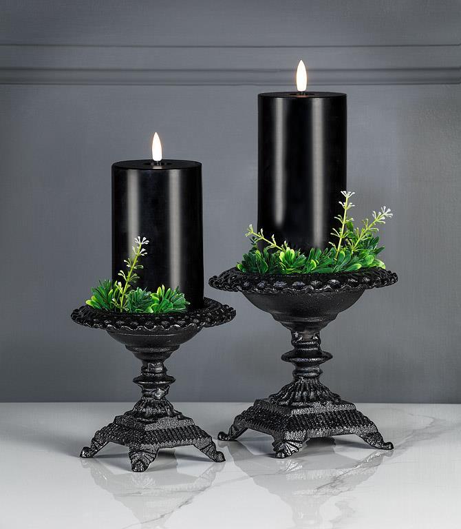 Black LED Pillar Candle