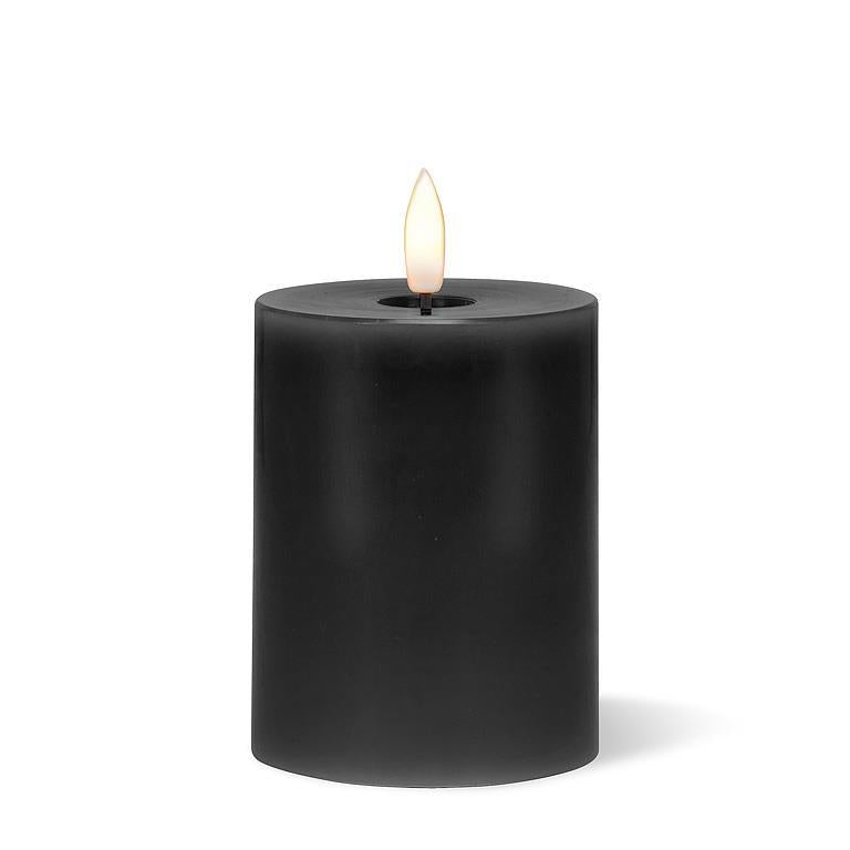 Black LED Pillar Candle