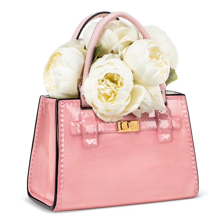 Large Birkin Style Handbag Vase