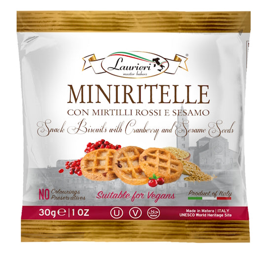 Laurieri Cookies Single Portion- Cranberry & Sesame Seeds