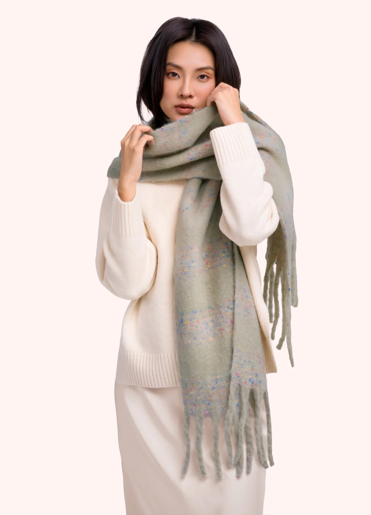Nancy Scarf in Soft Green