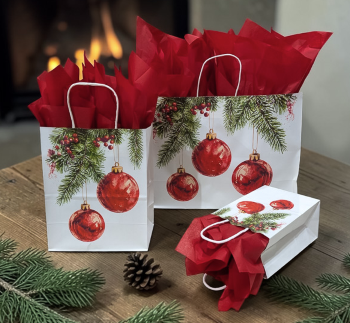 Noel Ornament Gift Bag