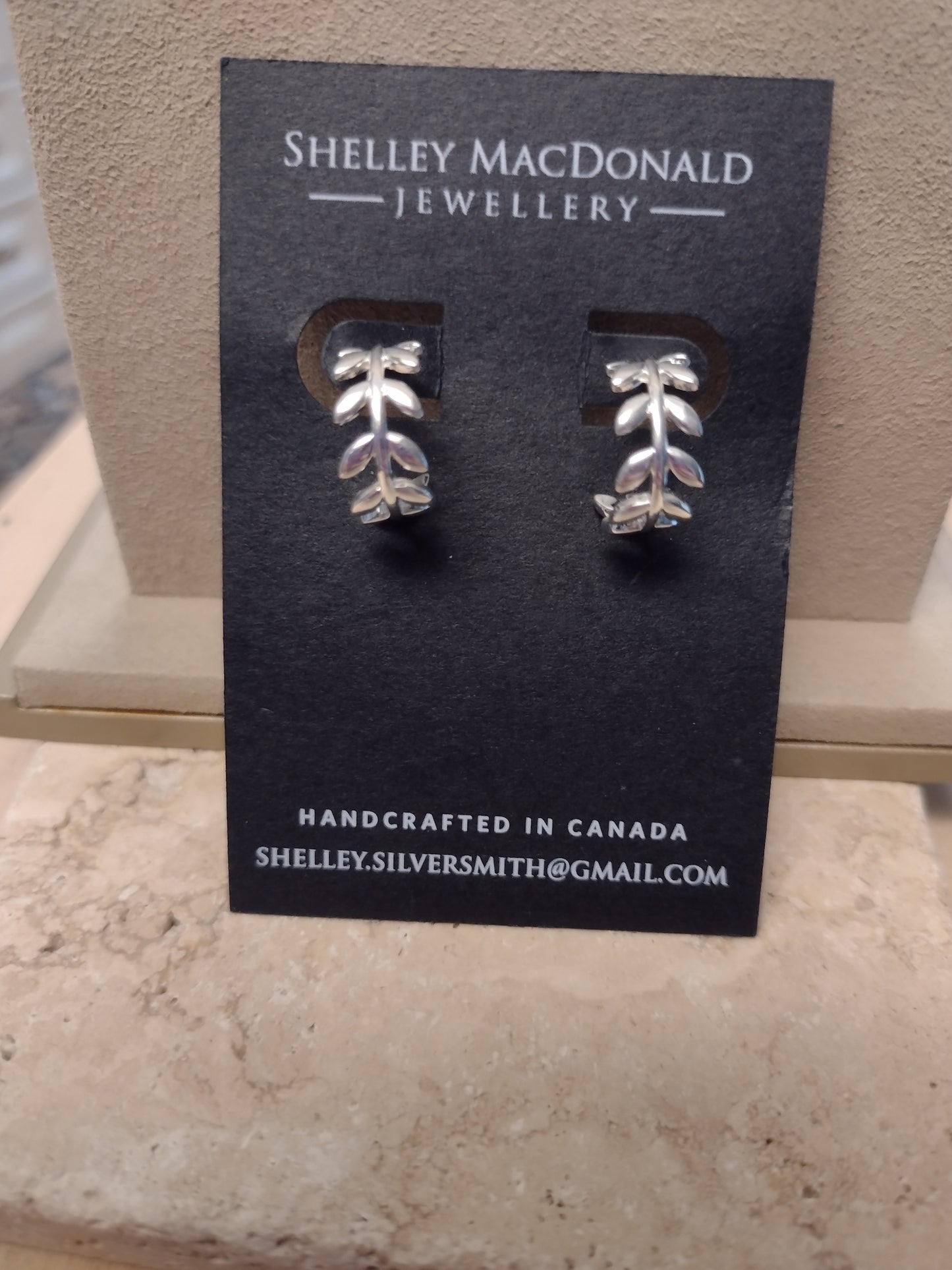 Open Leaf Hoops