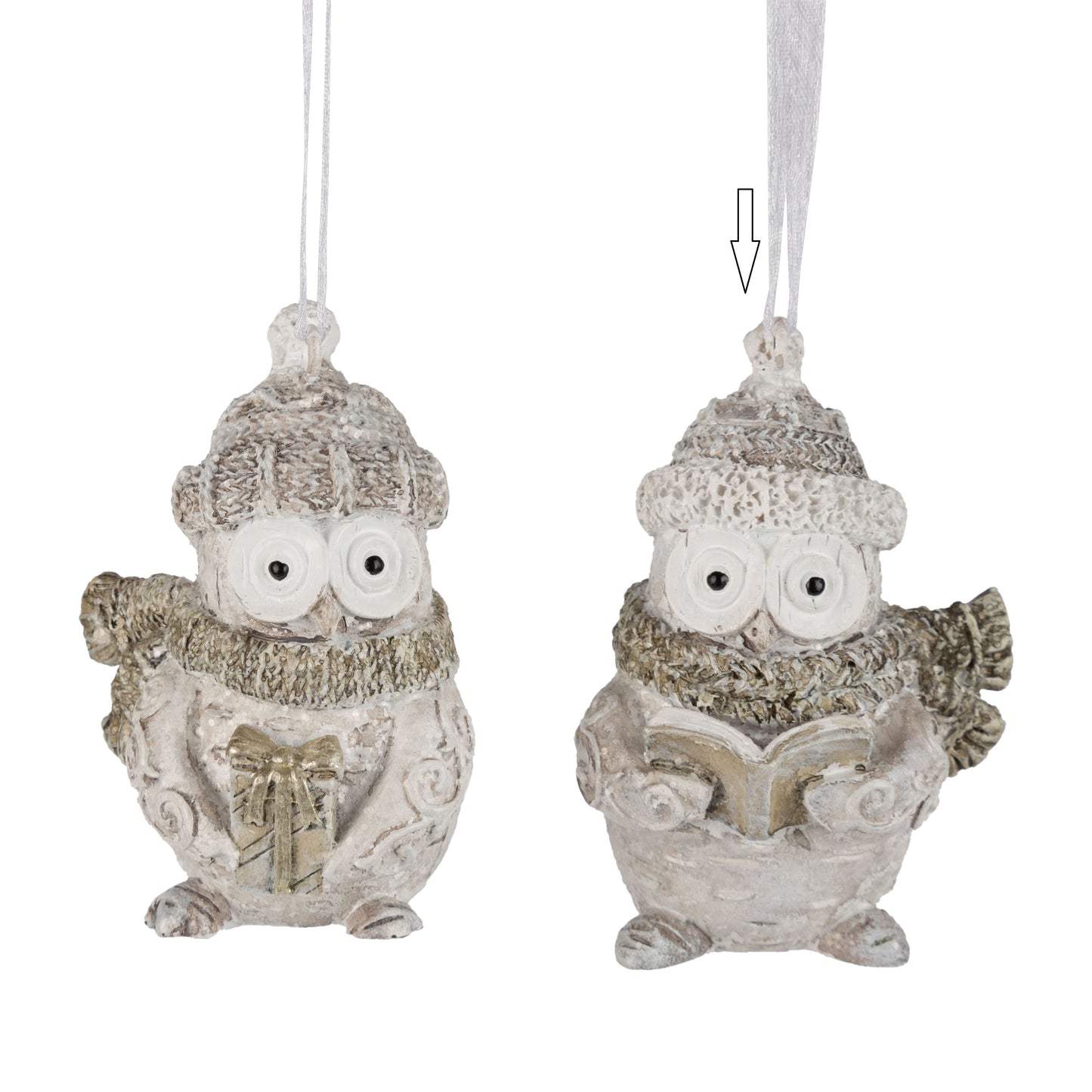 Assorted Resin Owl Ornaments