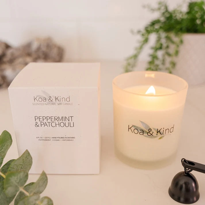 Peppermint & Patchouli Soy Candle