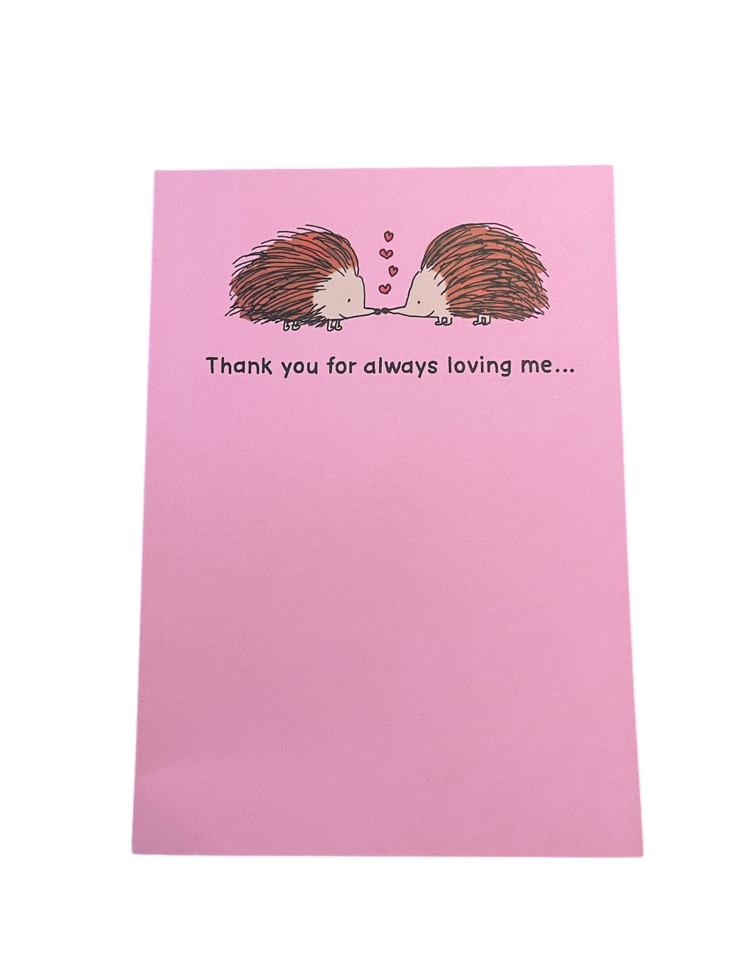 Loving Me Porcupines Valentine's Greeting Card