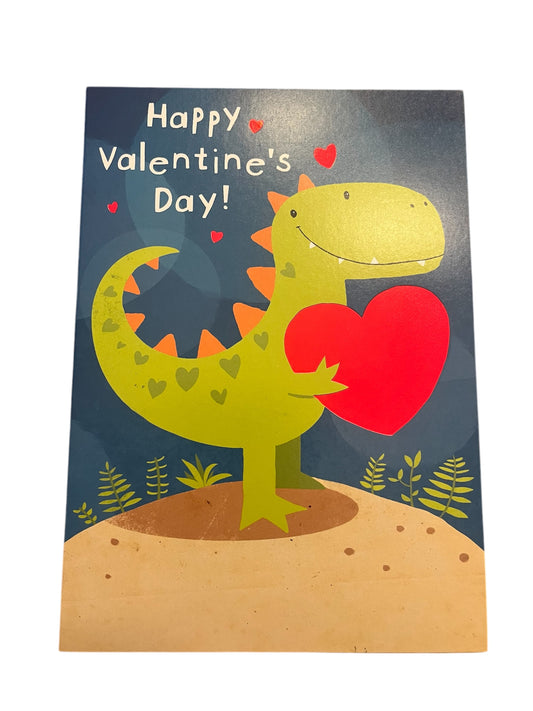 Dino's Heart Valentine's Greeting Card