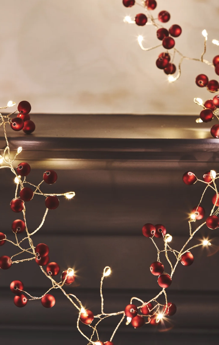 Red Berry Light  Battery Operated