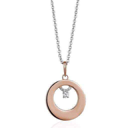 Rose Gold Open Circle Pendant