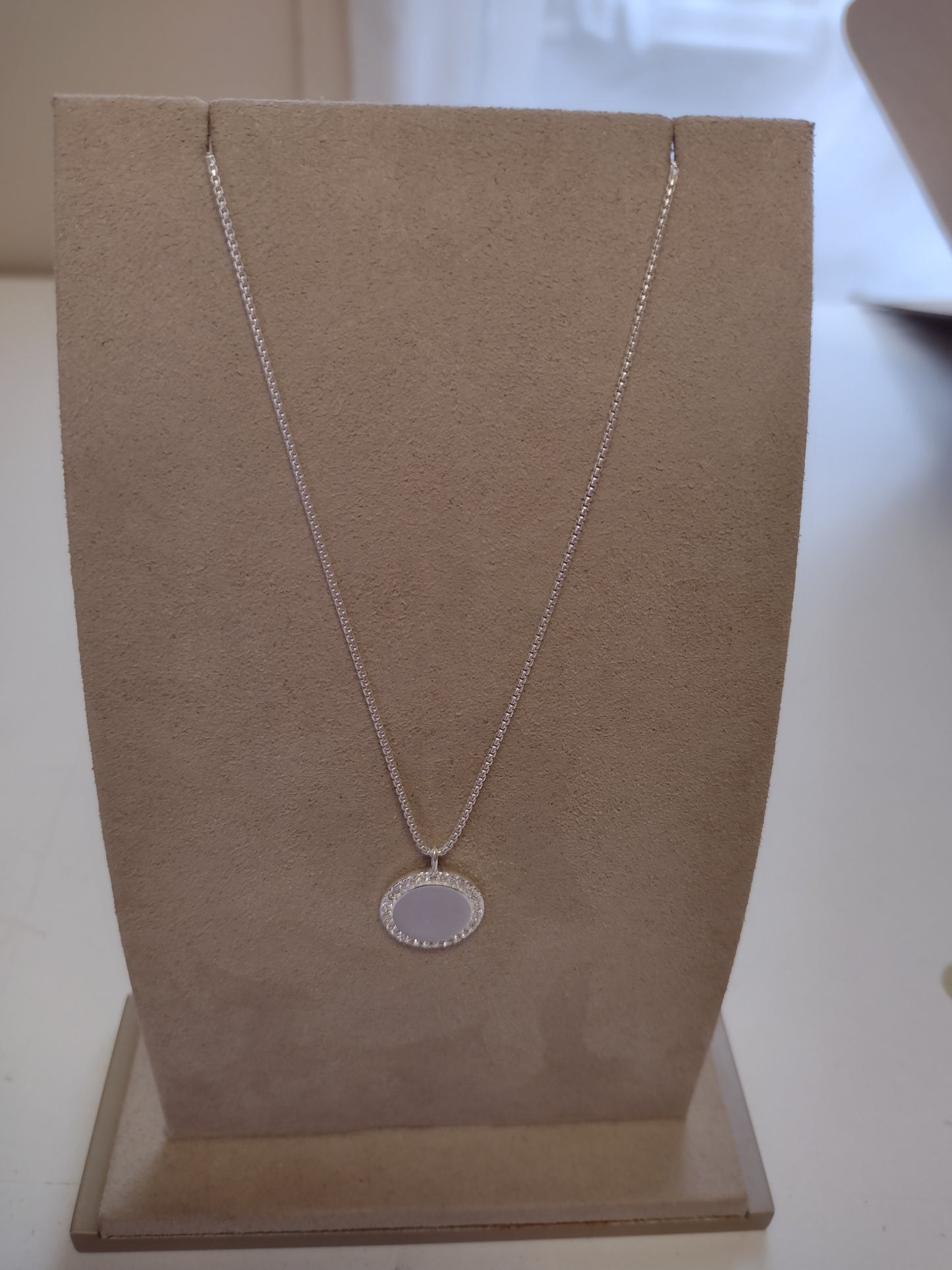 Round Pave Necklace