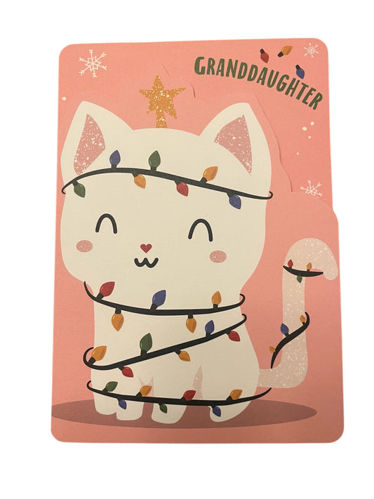 Delightful Cat Holiday Greeting Card