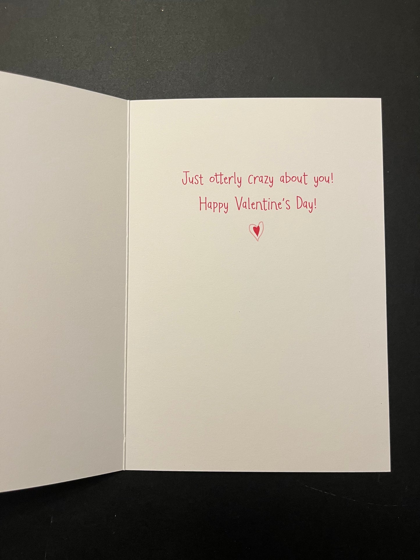 Otterly Crazy Valentine's Greeting Card