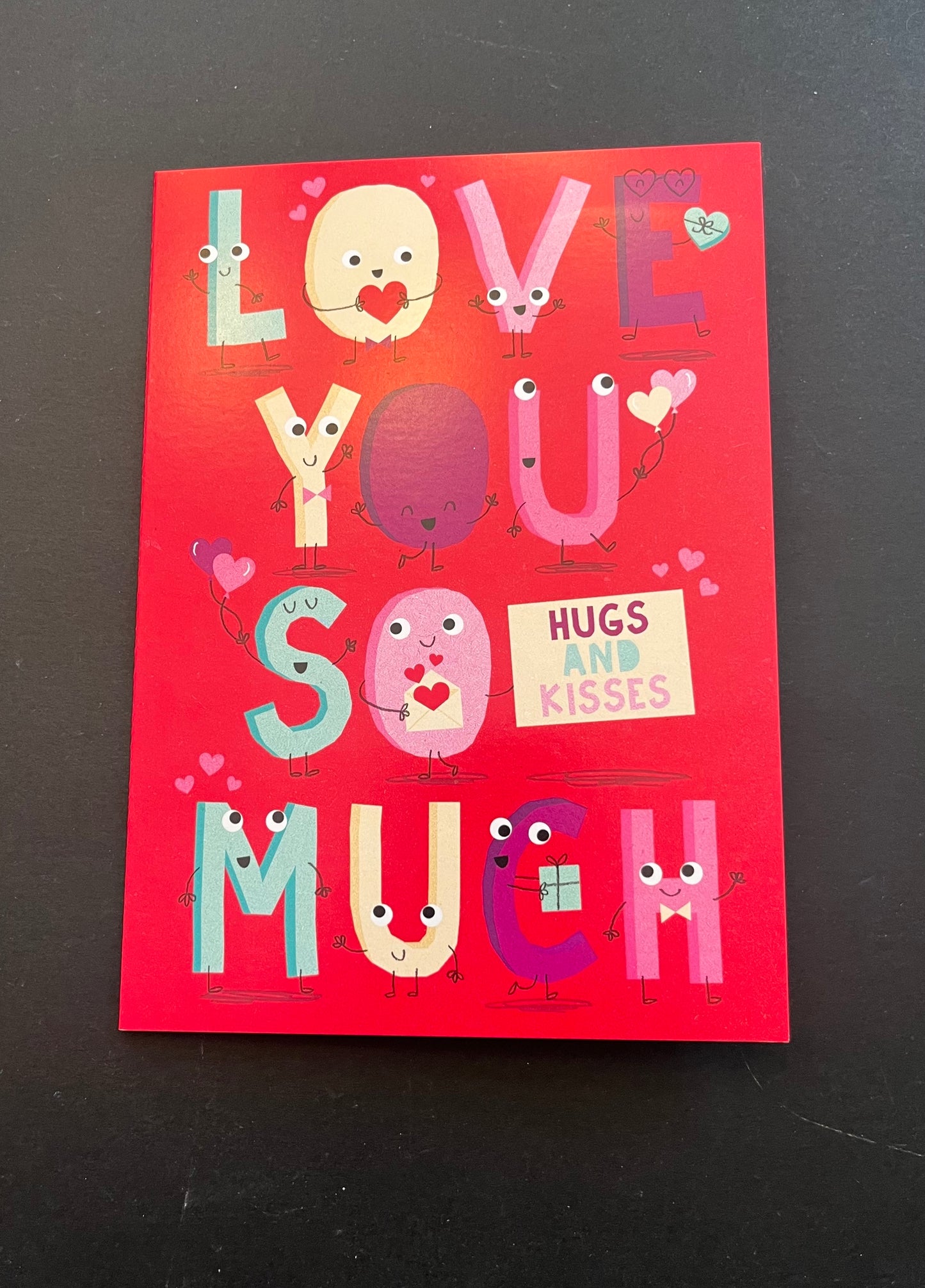 Character Letters Valentine's Greeting Card