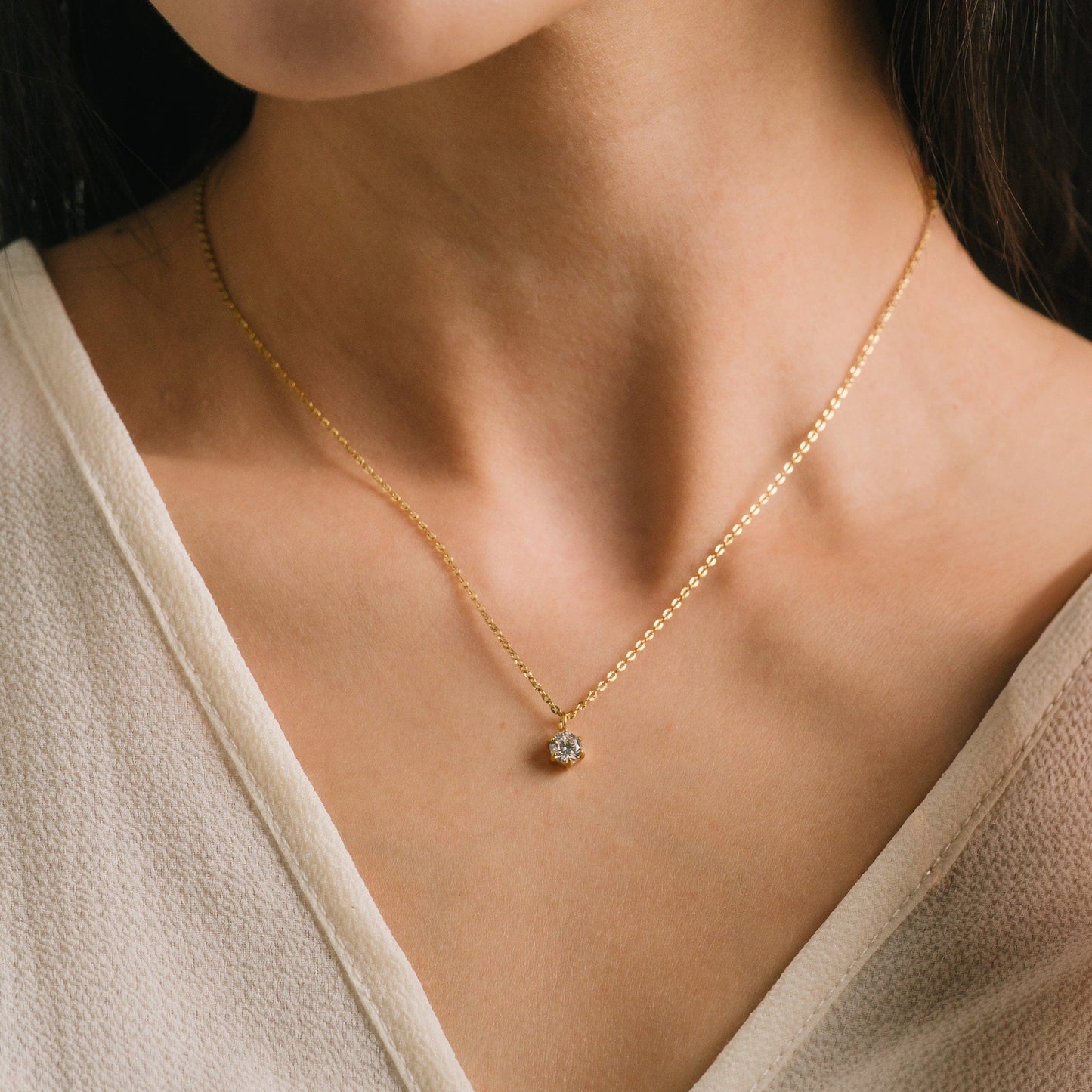 Sol CZ Necklace