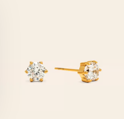 Sol CZ Stud Earrings