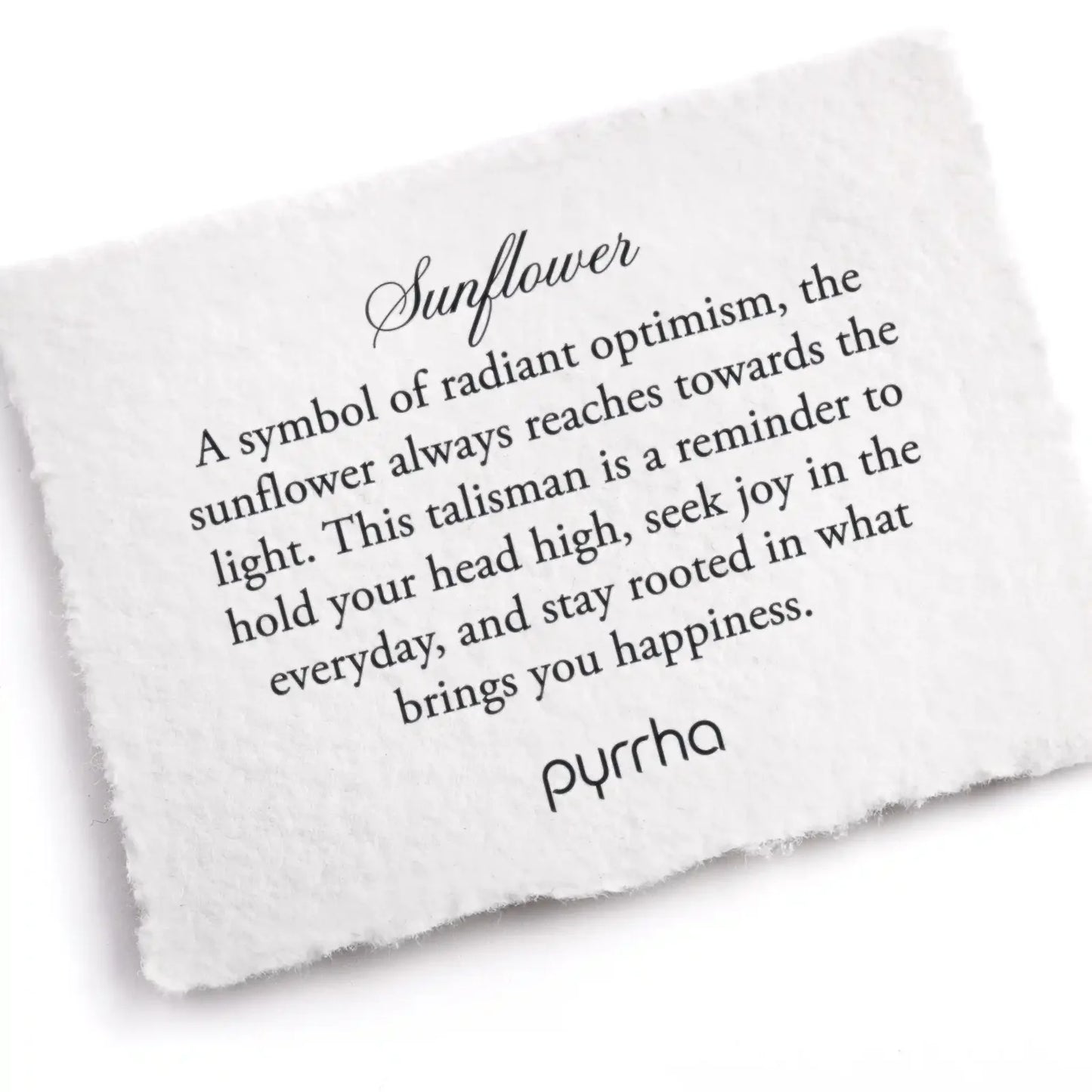 Sunflower Talisman Sterling Silver 18" Chain - Made in Canada