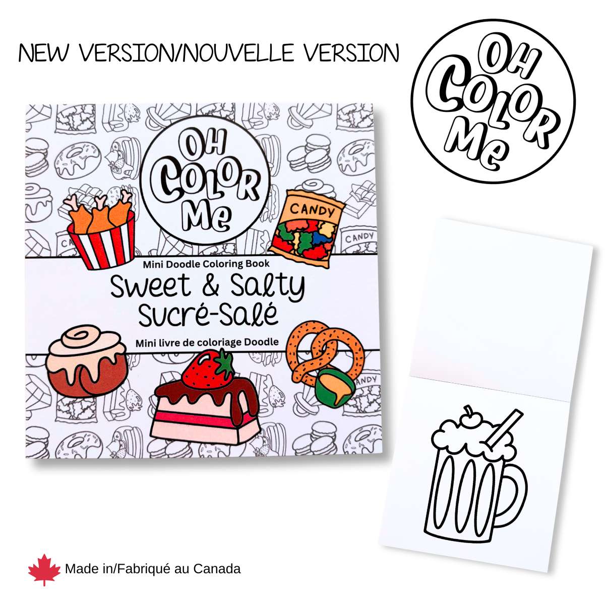Sweet & Salty Mini Coloring Book