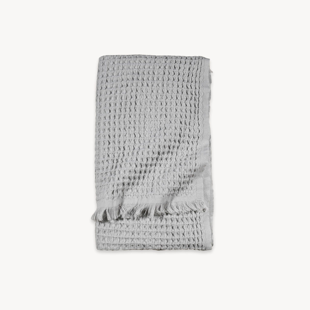French Waffle Towel - Silk Grey