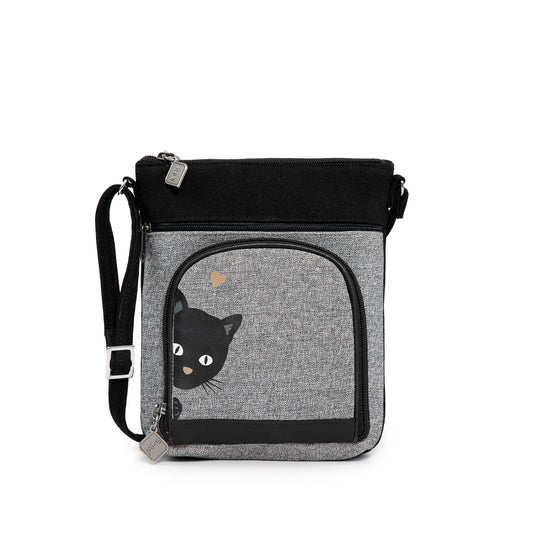Walking Pouch with Black Cat