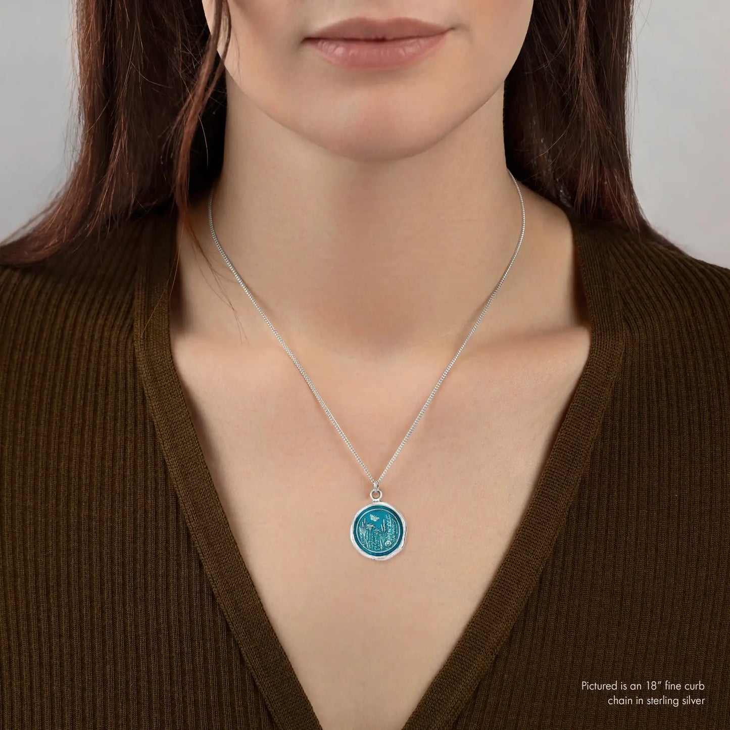 Wild at Heart Talisman Capri Blue Sterling Silver - Made in Canada