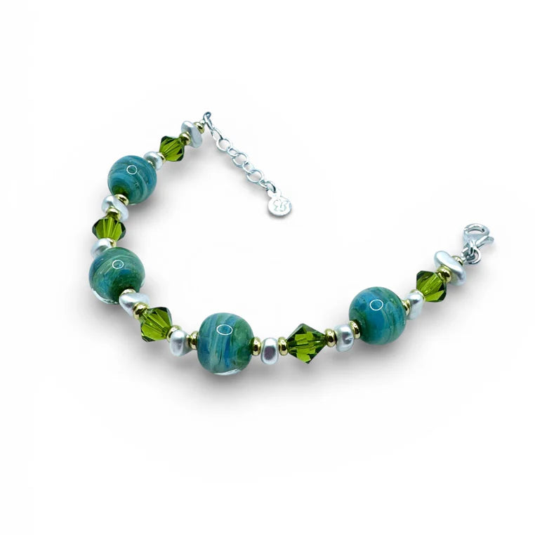 Bracelet Raza Howelite &amp; Onyx Noir