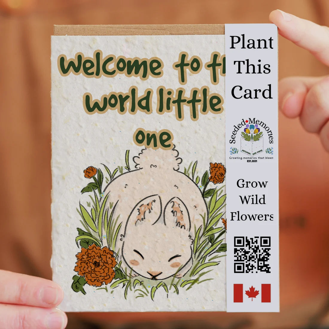 Seeded Paper Card - Welcome to the World Little One