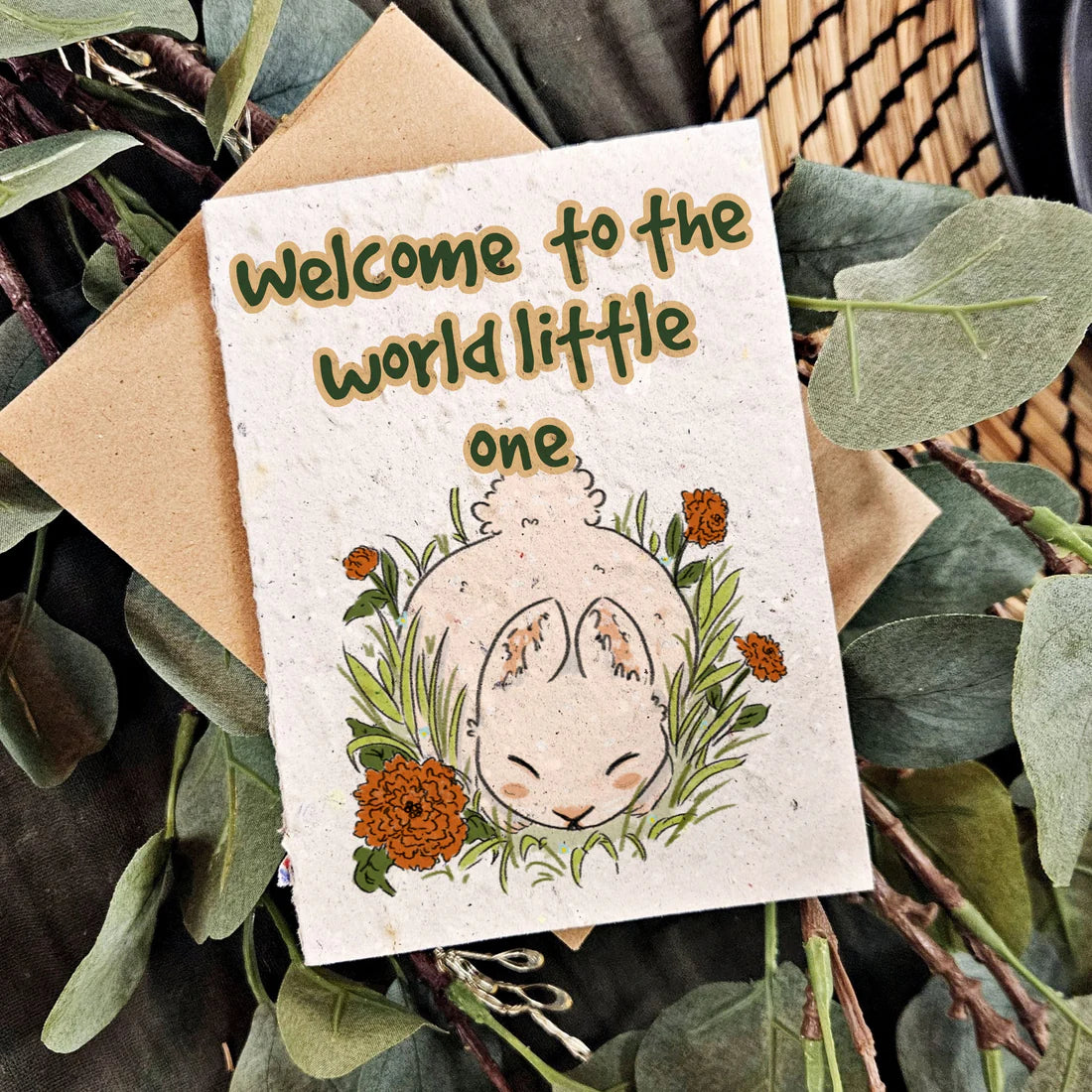 Seeded Paper Card - Welcome to the World Little One